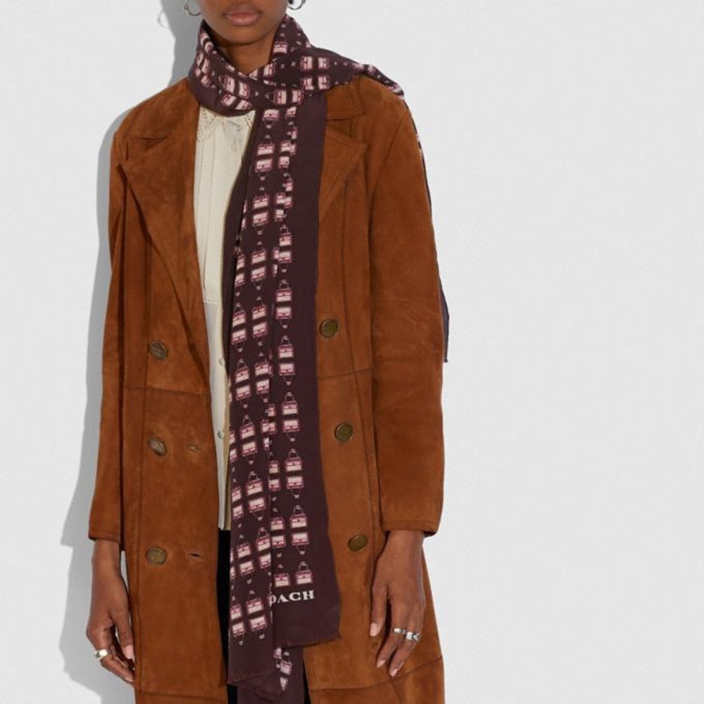 ARCHIVAL PRINT SILK OBLONG SCARF - Picture 2 of 2